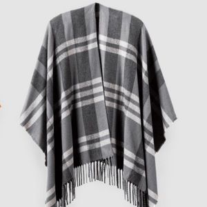 Siizu winter poncho gray